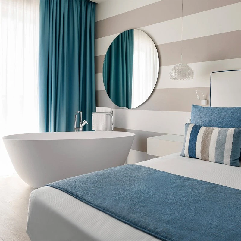 camera deluxe spa frontemare letto matrimoniale